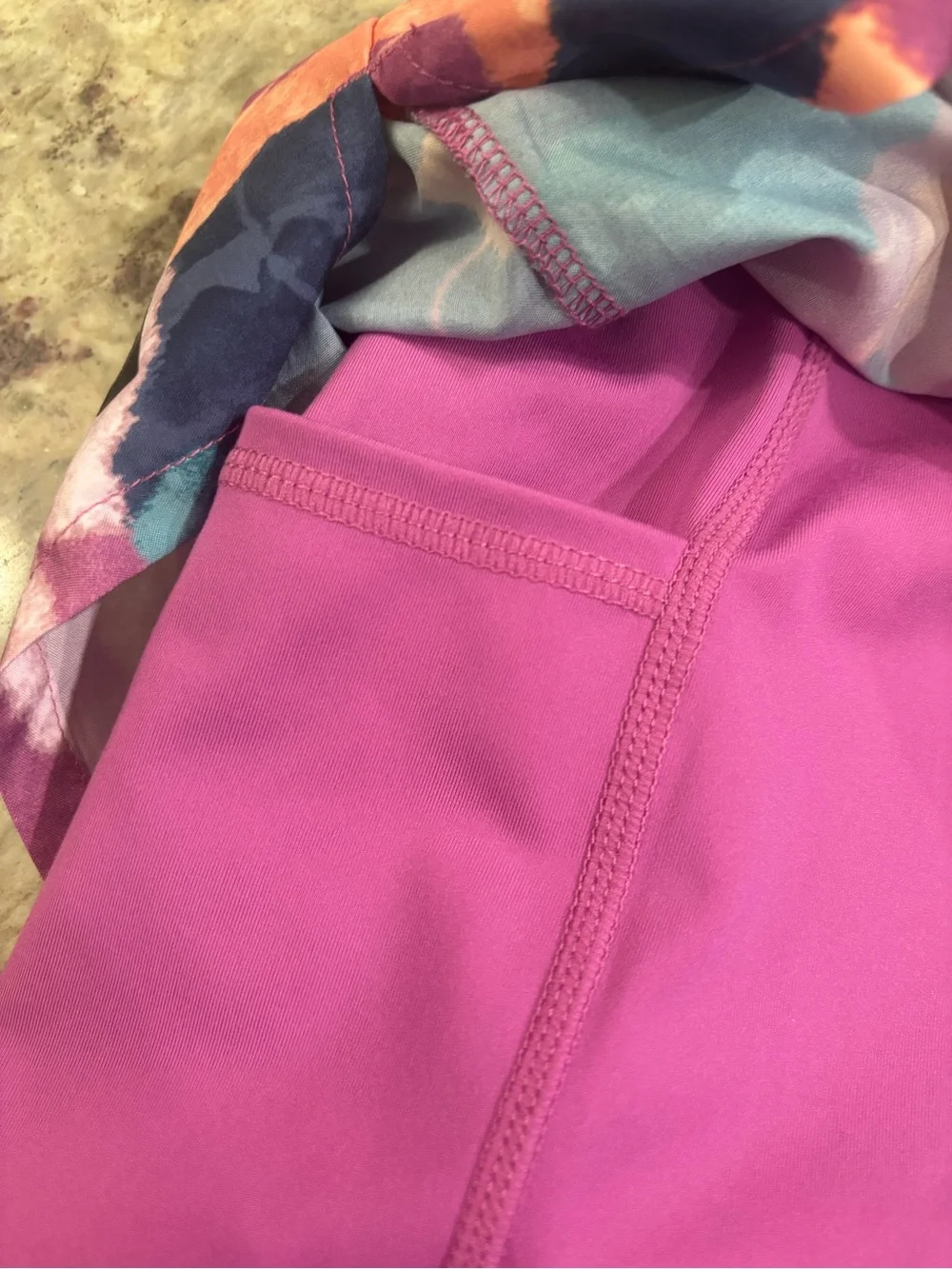 Bundle Gray Athletic Shorts and Pink, Teal & Orange Floral shorts- Reebok/Avia